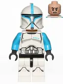 Minifigurka: SW0629:  Clone Trooper Lieutenant (Phase 1) - Printed Legs, Scowl