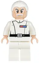 Minifigurka: SW0633:  Admiral Wullf Yularen - White Uniform, White Combed Hair (Colonel)