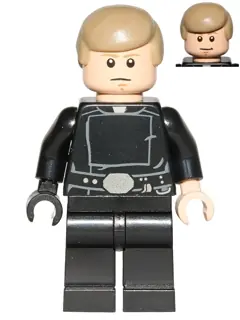 SW0635:  Luke Skywalker - Jedi Master, Dark Tan Smooth Hair