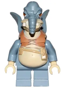 SW0649:  Watto - Sand Blue, Printed Head, Tan Hands
