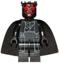 SW0650:  Darth Maul - Horns and Cape, Printed Legs