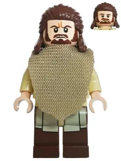 SW0651:  Qui-Gon Jinn - Poncho, Reddish Brown Beard