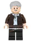 Minifigurka: SW0675:  Han Solo, Old (Lopsided Grin)