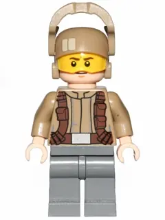 SW0697:  Resistance Trooper - Dark Tan Jacket, Frown, Furrowed Eyebrows