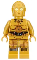 Minifigurka: SW0700:  C-3PO - Colorful Wires, Printed Legs