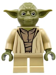 SW0707:  Yoda - Olive Green, Open Robe with Large Creases