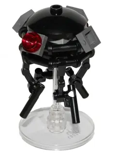 SW0712:  Imperial Probe Droid - Dark Bluish Gray Sensors, Reddish Brown Round Plate Inside