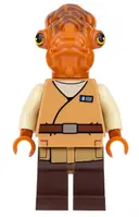 Minifigurka: SW0719:  Admiral Ackbar  - Medium Nougat Robe