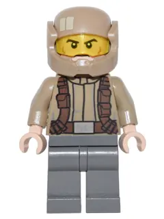 SW0720:  Resistance Trooper - Dark Tan Jacket, Frown, Cheek Lines