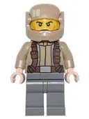 Minifigurka: SW0720:  Resistance Trooper - Dark Tan Jacket, Frown, Cheek Lines