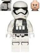 Minifigurka: SW0722:  First Order Heavy Assault Stormtrooper (Rounded Mouth Pattern) - Backpack, Ammo Pouch Print