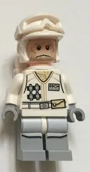 Minifigurka: SW0734:  Hoth Rebel Trooper White Uniform (Tan Beard, Backpack)