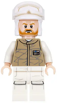 SW0736:  Hoth Rebel Trooper Dark Tan Uniform (Brown Beard)
