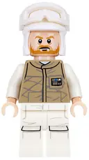 Minifigurka: SW0736:  Hoth Rebel Trooper Dark Tan Uniform (Brown Beard)