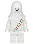Minifigurka: SW0763:  Chewbacca - White (Snow / Christmas)