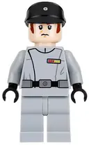 Minifigurka: SW0775:  Imperial Officer - Light Bluish Gray Uniform