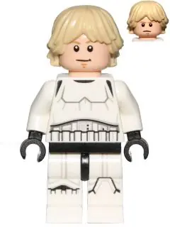 SW0777:  Luke Skywalker - Stormtrooper Outfit, Printed Legs, Tan Hair