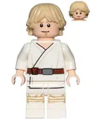 Minifigurka: SW0778:  Luke Skywalker (Tatooine, White Legs, Stern / Smile Face Print)