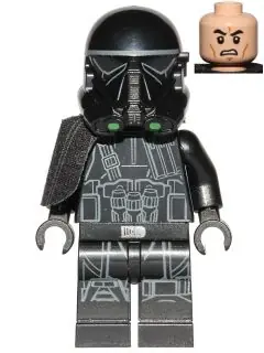 SW0796:  Imperial Death Trooper - Black Armor with Ammo Pouch and Grenades, Pauldron (Specialist / Commander)