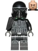 Minifigurka: SW0796:  Imperial Death Trooper - Black Armor with Ammo Pouch and Grenades, Pauldron (Specialist / Commander)