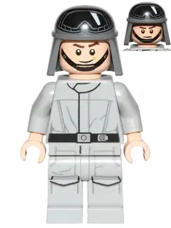 SW0797:  Imperial AT-ST Driver (Helmet with Printed Goggles, Light Bluish Gray Jumpsuit, Printed Legs)