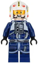Minifigurka: SW0801:  Rebel Pilot Y-wing (Dark Blue Jumpsuit)