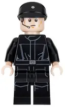Minifigurka: SW0802:  Imperial Shuttle Pilot - Light Nougat Head with Headset, Imperial Officer Cap