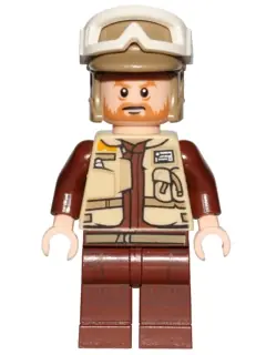SW0804:  Rebel Trooper - White Goggles, Dark Tan Helmet, Medium Nougat Beard (Corporal Rostok)