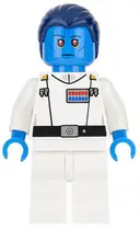 Minifigurka: SW0811:  Grand Admiral Thrawn - Dark Azure Skin