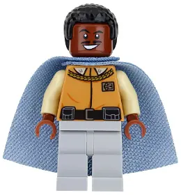 SW0818:  Lando Calrissian - General Insignia (Light Bluish Gray Legs)