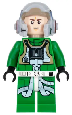 SW0819:  Rebel Pilot A-wing - Green Jumpsuit with Dark Tan Vest (Jake Farrell)