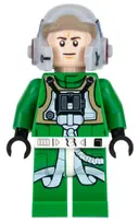 Minifigurka: SW0819:  Rebel Pilot A-wing - Green Jumpsuit with Dark Tan Vest (Jake Farrell)