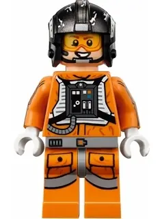 SW0826:  Snowspeeder Pilot Zev Senesca - Pearl Dark Gray Helmet
