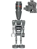 Minifigurka: SW0831A:  Assassin Droid (IG-88) - Dark Bluish Gray, Printed Head, 1 x 1 Round Plate and Clip