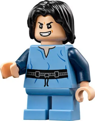 SW0844:  Boba Fett, Young - Medium Blue Shirt, Light Nougat Head
