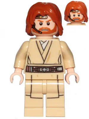 SW0846:  Obi-Wan Kenobi (Mid-Length Tousled with Center Part Hair and Headset)