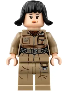 SW0857:  Rose Tico - Dark Tan Outfit, Hair