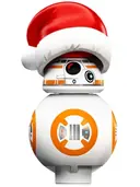 Minifigurka: SW0874:  BB-8 with Santa Hat (Small Photoreceptor and Small Black Circle)