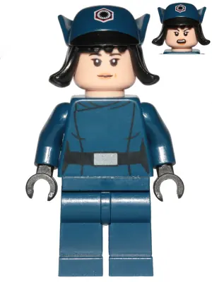 SW0901:  Rose Tico - Dark Blue First Order Officer Disguise, Hat with Hair