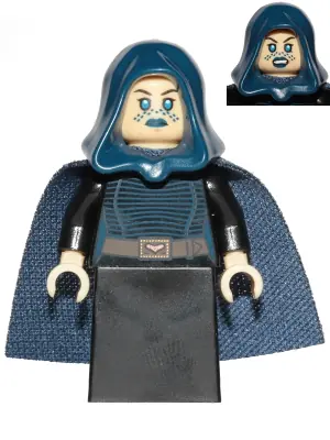 SW0909:  Barriss Offee - Dark Blue Cape and Hood, Black Skirt