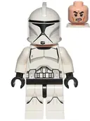 Minifigurka: SW0910:  Clone Trooper (Phase 1) - Printed Legs, Scowl