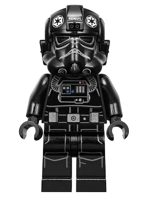 SW0926:  Imperial TIE Fighter Pilot - Light Nougat Head, Scowl, White Insignia on Helmet