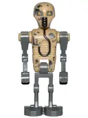Minifigurka: SW0936:  2-1B Medical Droid - Dotted Badge and Peeling Paint Pattern (Tan)