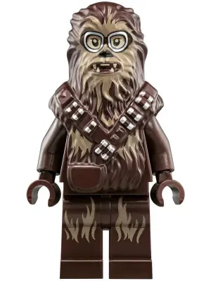 SW0948:  Chewbacca - Dark Brown, Medium Nougat Fur, Crossed Bandoliers, Goggles