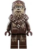 Minifigurka: SW0948:  Chewbacca - Dark Brown, Medium Nougat Fur, Crossed Bandoliers, Goggles