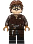 Minifigurka: SW0949:  Han Solo - Fur Coat and Goggles