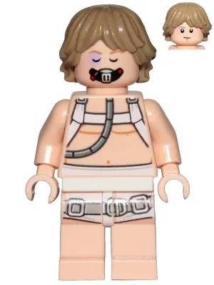 SW0957:  Luke Skywalker (Bacta Tank Outfit, Dark Tan Hair)