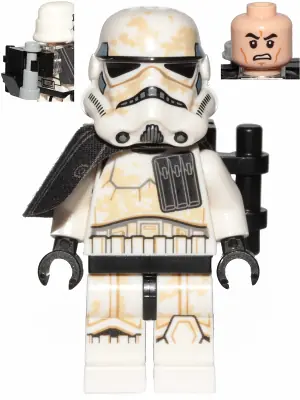 SW0960:  Sandtrooper (Enlisted) - Black Pauldron, Ammo Pouch, Dirt Stains, Survival Backpack