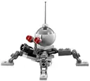 Minifigurka: SW0966:  Dwarf Spider Droid - Dark Bluish Gray Dome, Mini Blaster / Shooter