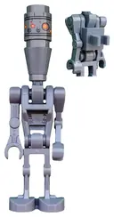 Minifigurka: SW0968:  Assassin Droid (IG-88) - Dark Bluish Gray, Printed Head, 1 x 1 Clip